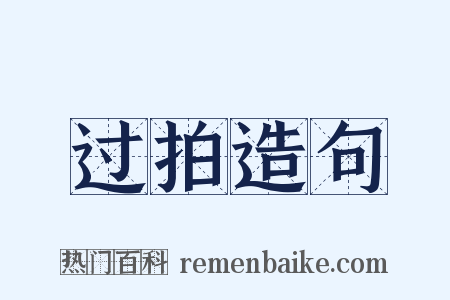 过拍造句是什么意思的图片